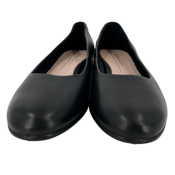 Ecco Annie Ballet Flats Womens 6 Black Leather Quiet Luxury Capsule Wardrobe - Picture 6 of 9